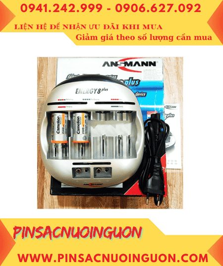 Ansman Energy 8Plus, Bộ sạc 4viên pin C - Kèm sẳn 2 pin sạc Camelion NH-C2500BP2 (C2500mAh-1.2v)