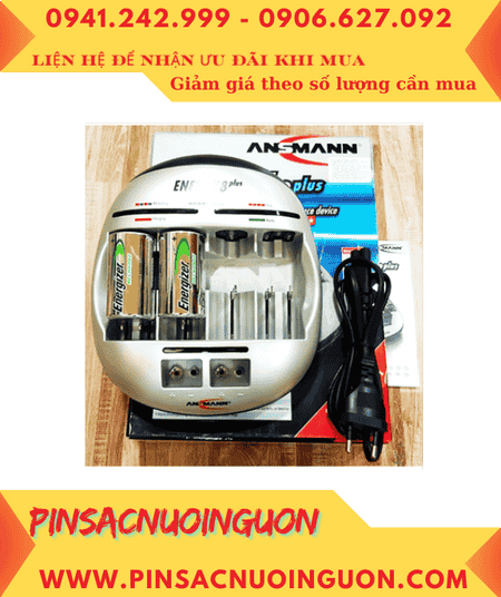 Ansman Energy 8Plus, Bộ sạc 4viên pin C - Kèm sẳn 2 pin sạc Energizer NH35-BP2 (C2500mAh-1.2v)