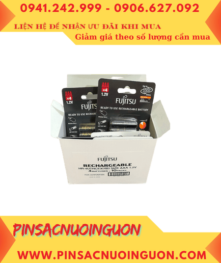 COMBO 1HỘP (40viên) Pin sạc AAA950mAh 1.2v Fujitsu HR-4UTHCEX(4B) Made in Japan _Giá chỉ 2.780.000đ/HỘP