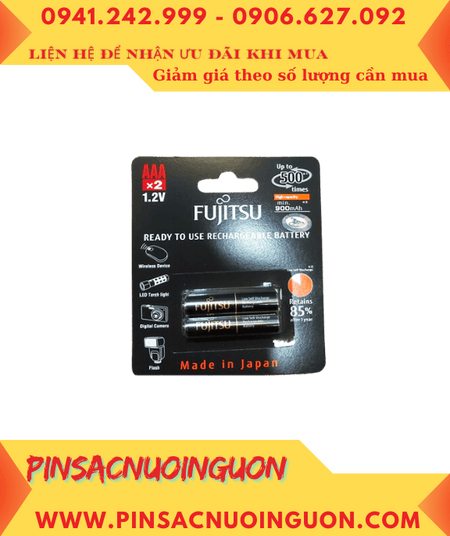 Fujitsu HR-4UTHCEX(2B), Pin sạc 1.2v AAA900mAh Fujitsu HR-4UTHCEX(2B) /Xuất xứ NHẬT (Vỉ 2viên)