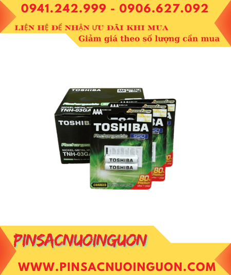 COMBO MUA 1 HỘP 14vỉ Pin sạc AAA 950mAh 1.2v Toshiba TNH-03GAE BP-2C _Giá chỉ 2.030.000/Hộp 28viên