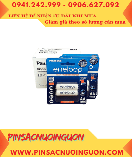 COMBO 01hộp (10vỉ=20viên) Pin sạc AA 1.2v 2000mAh Eneloop BK-3MCCE/2BT (Nhật) _Giá 1.639.000/Hộp