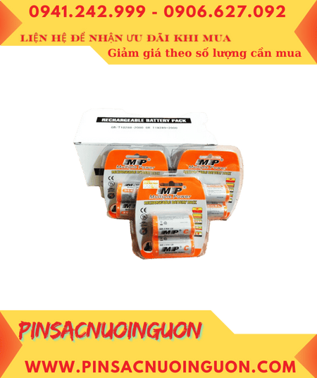 COMBO MUA 01Hộp 8vỉ=16viên Pin sạc C 1.2v HR14, C3500mAh (C3500mAh) _Giá chỉ 1.656.000đ/Hộp