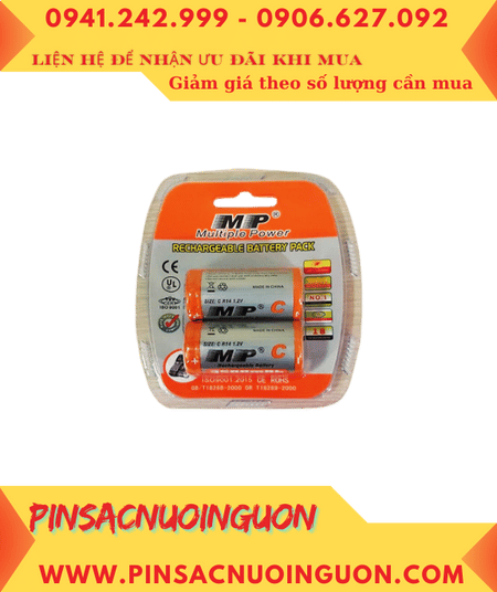 MP HR14, C3500mAh _Pin sạc C 1.2v HR14, C3500mAh (C3500mAh) chính hãng _Loại vỉ 2viên