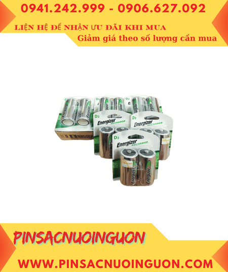 COMBO 1 HỘP 6Vỉ (12viên) Pin sạc D2500mAh 1.2v Energizer NH50-BP2 _Giá chỉ 2.790.000đ/Hộp